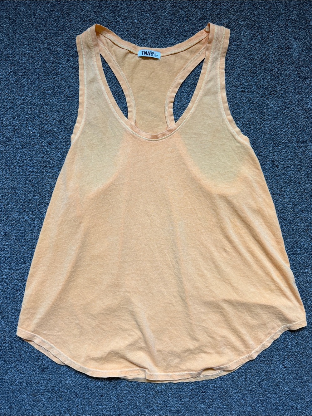 TNA Orange-Peach Racerback Tank - Picture 2 of 4